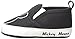 Disney Baby Boys Infant Shoes, Black Mickey Mouse Twin Gore Slip/Ons, 9-12 Months