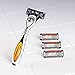 BIC Flex 5 Hybrid Men's 5-Blade Disposable Razor, 1 Handle and 4 Cartridges