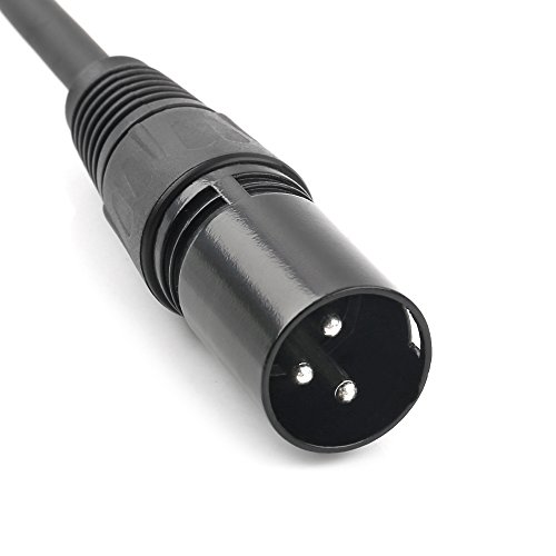 Tisino XLR Y-Splitter Cable, Dual Female XLR to Male XLR Y Cable Balanced Microphone Splitter Cord Audio Adaptor (3 Pin 2 Female to 1 Male)- 1.5 Feet - Thumbnail 3