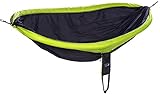 Hammockable #1 Double Parachute Camping Hammock - Start Up Company with 8 Vibrant Colors (The Stealth - BLACK / GREEN)