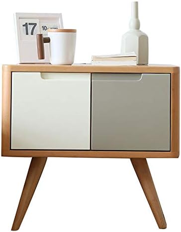 Amazon Co Jp 北欧現代の寝室の家具ベッドサイドテーブルナイトテーブル収納キャビネット2引き出し付きリビングルーム寝室ソファ40 50 55センチメートル ホーム キッチン