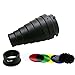 Haoge Metal Conical Snoot with Honeycomb Grid and Color Gel Filter Kit for Bowens Mount Studio Strobe Monolight Photography Flash Light