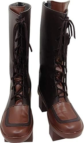 Whirl Cosplay Boots Shoes for Vocaloid Hatsune Miku Senbon Sakura Brown