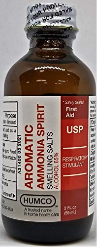 Humco Aromatic Ammonia Spirit USP 2 oz (Pack of 9)