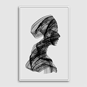Framed Canvas Home Artwork Decoration Portrait Canvas Wall Art for Living Room, Bedroom - 16x24 inches