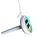 Milliard Outdoor & Indoor Pool and Spa Digital Floating Waterproof Floating Solar Thermometer with Fahrenheit and Celsius Temperature Options (Battery Included). Beach and Palm Summer Design
