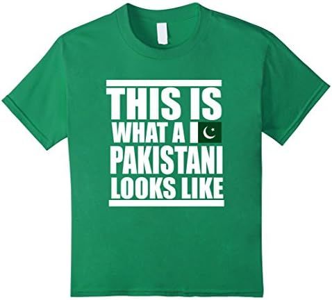 Kids This Is What A Pakistani Looks Like Pakistan Flag T-Shirt 12 Kelly Green