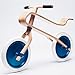 Brum Brum - the only wooden balance bike for kids with suspension. An award-winning design providing endless joy while assuring extra safety. wooden oak finish, candy blue discs, pearl white tires.