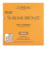 L'Oreal Paris Sublime Bronze Self-Tanning Towelettes, Medium Tan, 6 ct.