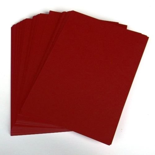 Stella Crafts A4 Wine Red Card Stock x 50 Sheets, 240gsm (297mm x 210mm)