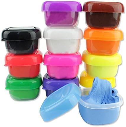 TOPUNDER 12 Colors Slime Rubber Mud Silly Therapy Stress Kids Toys Plasticine No Borax (multiple Colour)