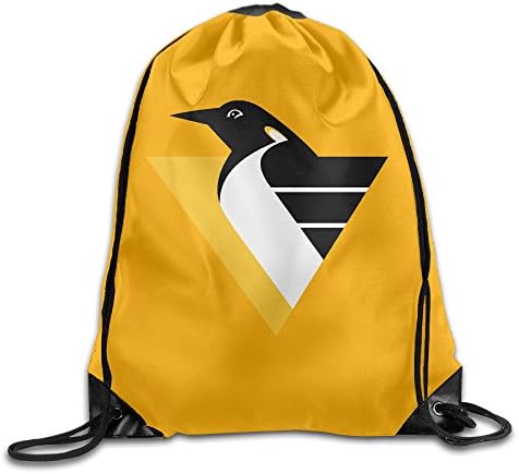 TANXJ Unisex Penguins Logo Drawstring Backpack Gym Sack Pack