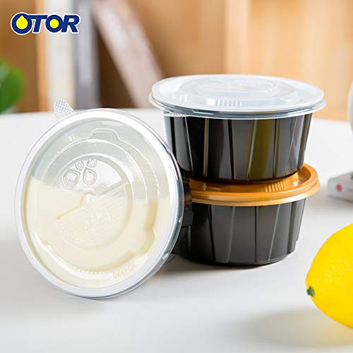 OTOR 15oz Meal Prep Food Container Sets with Airtight Lids Deli