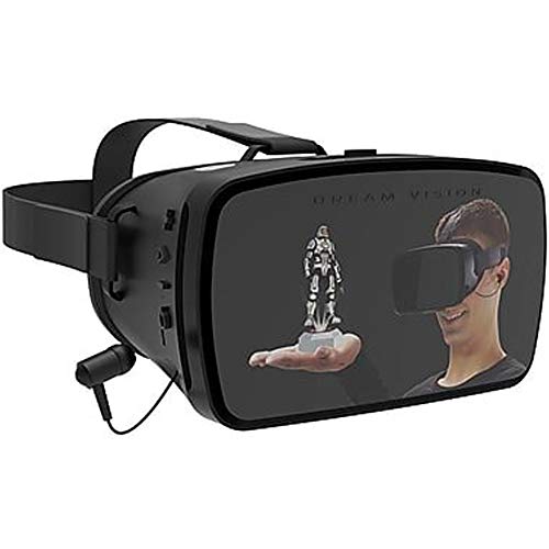 Tzumi Dream Vision Prp Virtual Reality Headset,Built-in Control Pad&Retracteable Ear Buds with Mic for phone Calls,fits all phones up to 6 inch, 360 Video Capability, Works with all VR app Black