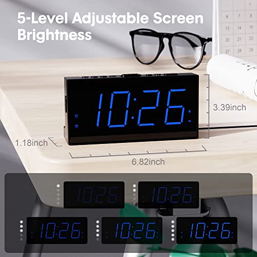 OnLyee Loud Alarm Clock for Heavy Sleepers, Vibrating Alarm Clock with