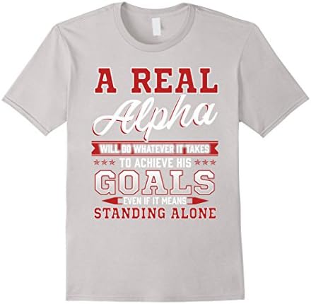 Men's Alpha Male Shirt Gym Run Fitness Workout Lift Sport Training Small Silver