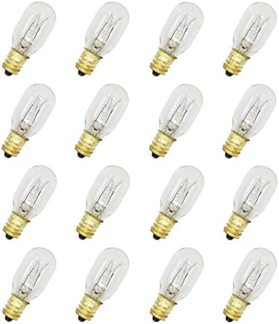 Rolay 25W Himalayan Salt Lamp Bulbs for Scentsy Plug-In Night Light Warmer Wax Diffuser E12 Socket, 16 Pack