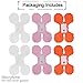 MerryNine Party Streamers 6pcs, 11.81 Feet/3.6 M Each Reusable Four-Leaf Clover Paper Flower Garland for Party, Wedding Decoration (Pink-White-Orange)