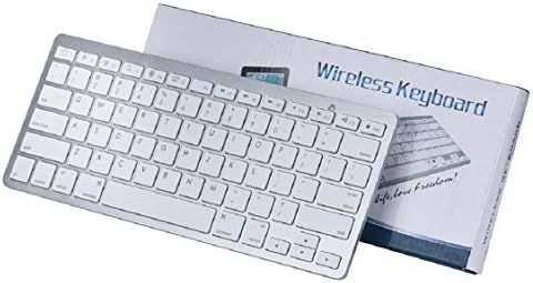 Egmy Hot! 2016 Slim Mini Bluetooth Wireless Keyboard for iPad Pro 9.7 /12.9 inch White