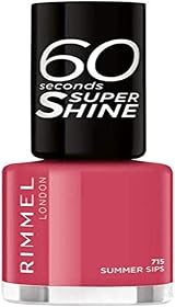 Rimmel 60Sec N/Polish Summer Sips 715 Nail Polish Brand New view 1