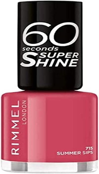 Rimmel 60Sec N/Polish Summer Sips 715 Nail Polish Brand New