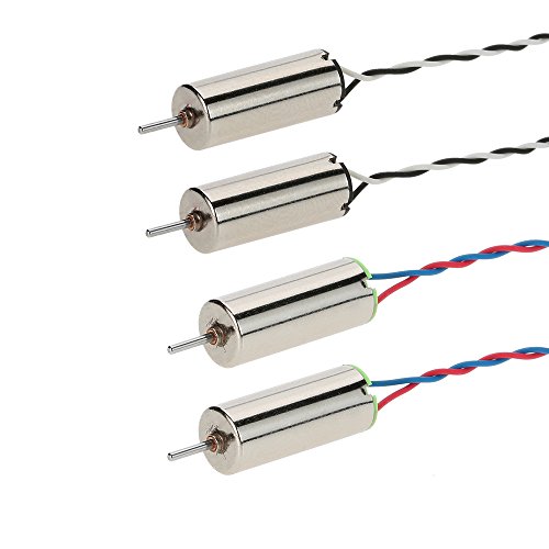 Goolsky 2 pairs 6x15mm cw/ccw coreless brushed motor wi…