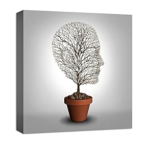 Canvas Wall Art Abstract Beyond Realistic Painting Artwork for Home Prints Framed - 12x12 inches