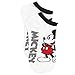 Mickey and Minnie Mouse 6 pack Socks (9-11 Womens (Shoe: 4-10), Mickey Black/White)