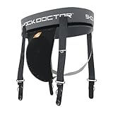 Shock Doctor Ultra Hockey Garter/Supporter with Cup Pocket (Black, Youth Regular)