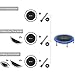 ANCHEER Foldable Mini Trampoline Rebounder, Quiet and Safe Bounce Spring Mini Bouncer Fitness Trampoline Rebounder for Kids Adults in Home/Garden/Office Cardio Trainer (40inch Blue)