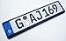 Original Universal Euro License Plate Holder Frame Black - Made in Germany