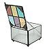J Devlin Box 815 Stained Glass Jewelry Trinket Keepsake Box Blue Purple Green Amber