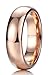 King Will Glory 2mm 4mm 6mm Rose Gold Tungsten Ring Wedding Band High Polished for Men Women