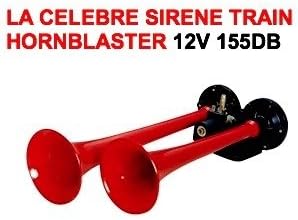 LCM2014 hornblaster Horn Engine Red 12 V 2 Horns 155db. The Famous hornblaster. Amazing Power Raid Preparation 4x4