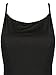Clothink Women Black Halter Strap Cross Back Plain Sexy Beach Bodycon Dress S