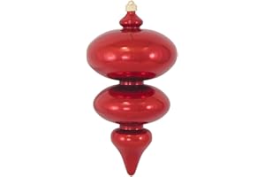 Christmas By Krebs Shattererproof Plastic Finial Ornament (Sonic Red, 15 inch (380mm))