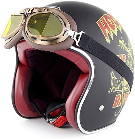 ハーフヘルメットヴィンテージジェットヘルメットオートバイスクーターパイロットバイカーヘルメットクルーザーmofaチョッパーボバーベスパヘルメット