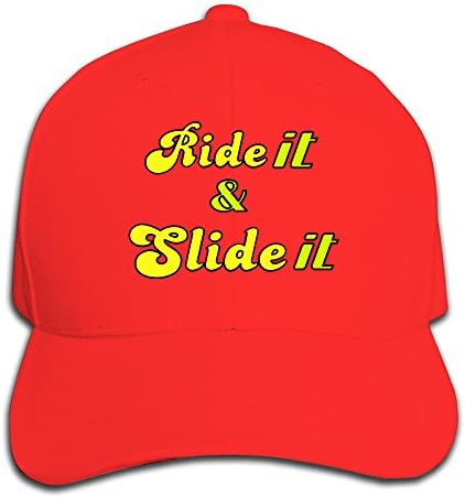 Longboard Ride It And Slide It Design Peaked Cap Fashion Cotton Energetic