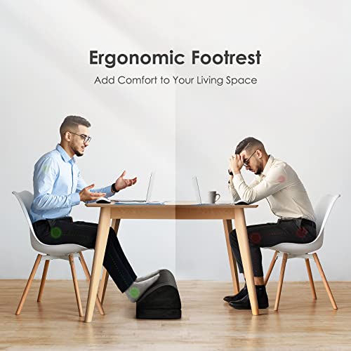 AMERIERGO Foot Rest for Under Desk at Work, Under Desk Footrest with