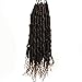 Bomb Twist Crochet Hair Curly Ends Pre Twisted Soft Light Hair Extensions(14inch,#1B/27,6pcs)