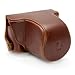 TARIONĀ® Protective Camera Case Bag Cover Protector for Pentax Q and Pentax Q10 Digital Camera DSLR 8.5mm / 5-15mm Lens Detachable With Strap Soft Layer Brown