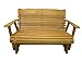 4 Foot Cedar Porch Glider, Stained Finish, Amish Crafted
