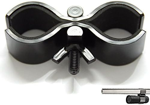 Universal Gun Mount Metal Clip for Flashlight Torch Hunting Camera Barrel Holder Bracket (BLACK, 20-30mm)