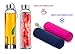 Tea Infuser and Glass Water Bottles x 2 - Gifts for Couples - 18 Ounce Hot and Cold Pitchers - for All On the Go Drinks - Insulating Sleeve for Use as a Travel Teapot Travel Mug Plus Sports Bottle