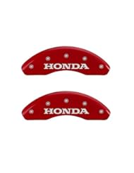 Automotive Parts and Accessories: MGP Caliper Covers 20197SHOHRD Red Powder Coat Finish "Honda/H Logo" Engraved Caliper Cover with Silver Characters, Set of 4 - MGP Caliper Covers