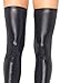 Leg Avenue Women's Wet Look Thigh High Stockings