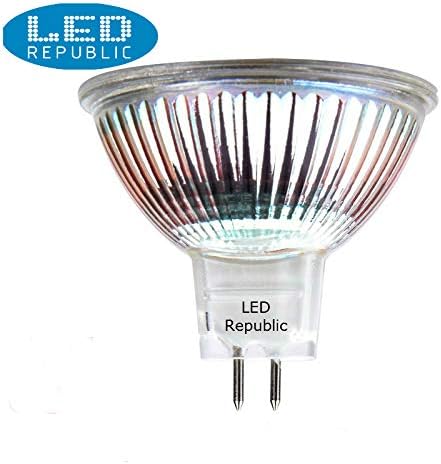 LED Republic 2 PACK MR16 5W=50W Dimmable Daylights White COB 380Lumen 6000K 12V LED Bulb 2nd Generation GU5.3 LED