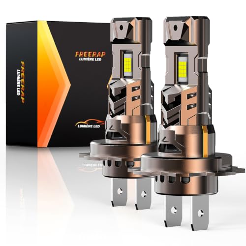 FREERAP H7 LED Bulb 36000LM 6500K Brighter, Size 1:1, 120W H7 LED with Fan, IP68 Waterproof, Plug and Play, Lifespan 70000 Hours, Pack of 2(H7)