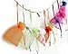 kingleder 100 PCS 4'' x 5'' Assorted Colors Size Drawstring Organza Gift Bags Jewelry Pouches Festival Wedding Party Favor Candy Bags (Multicolor, 10 X 12 cm)
