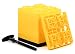 Camco Yellow Fasten 2x2 Leveling Block for Single Tires, Interlocking Design Allows Stacking to Desired Height, Includes Secure T-Handle Carrying System, (Pack of 10) (44512), 10 Pack